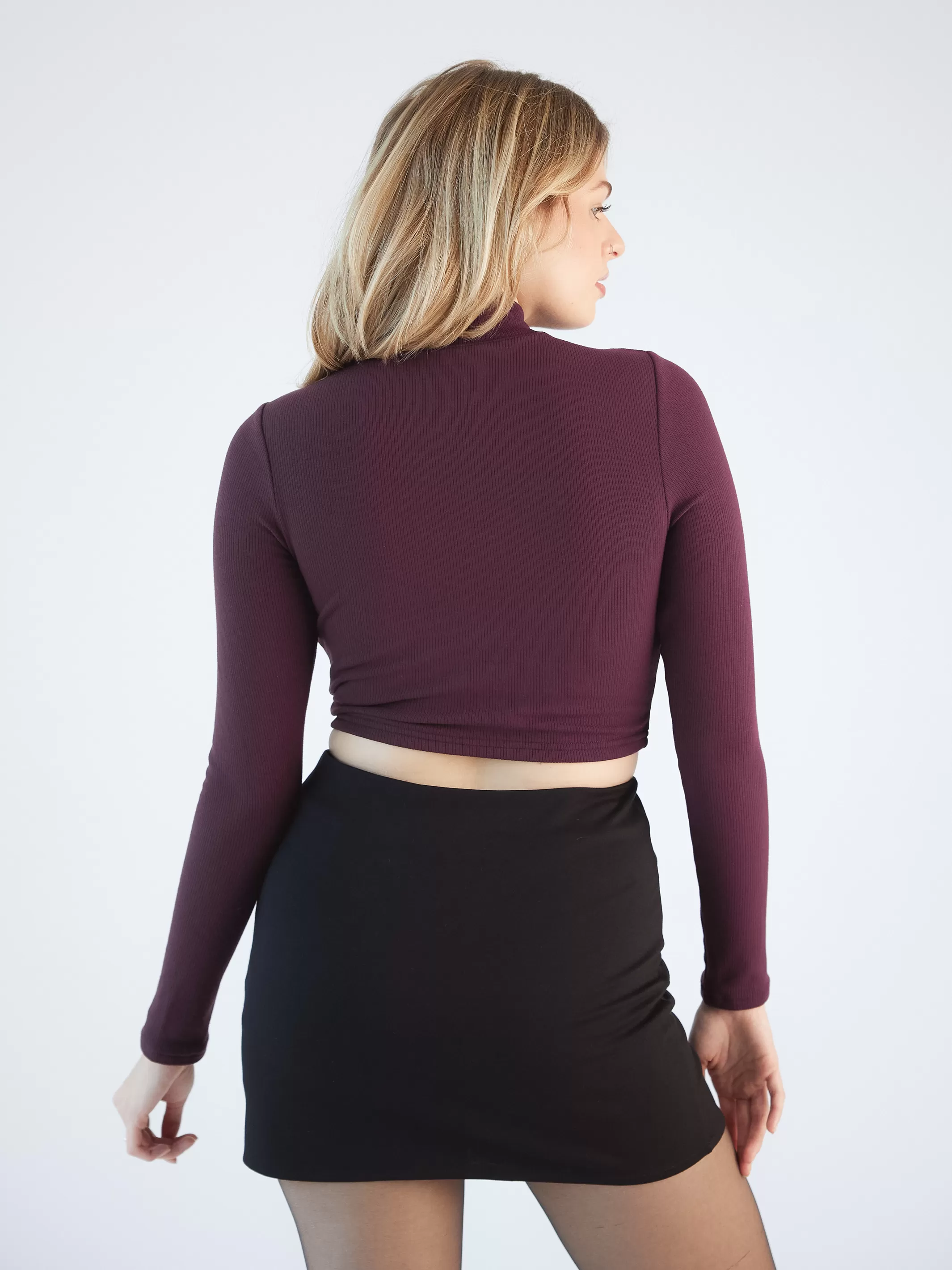 Turtleneck Long Sleeve Brami (Crop)