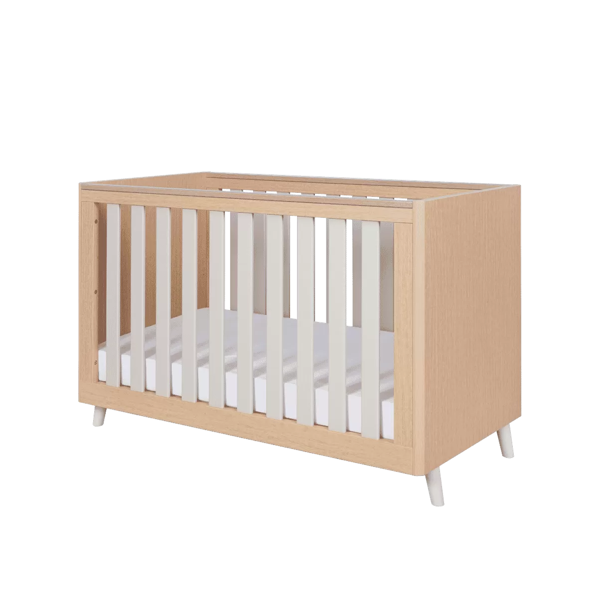 Tutti Bambini Fika 3pc Room Set - Light Oak/White Sand