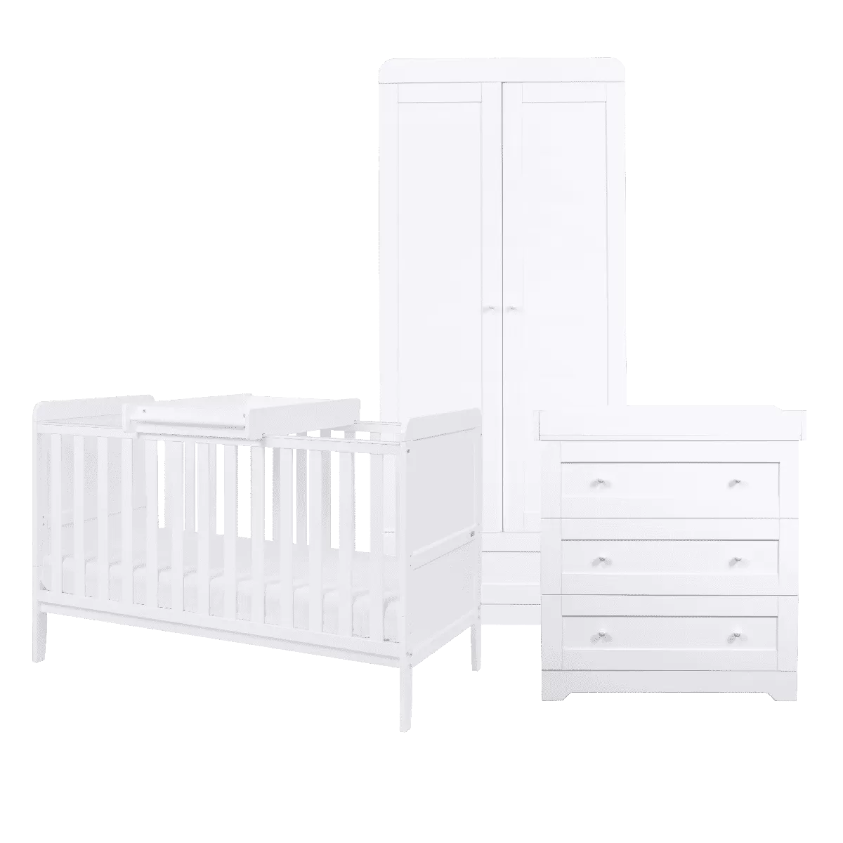 Tutti Bambini Rio 3 Piece Room Set - White