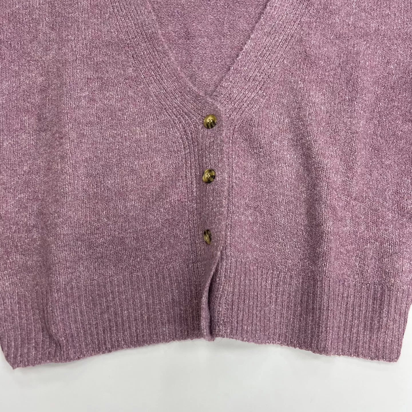 Women's Button Down Napped Yarn Crop Cardigan