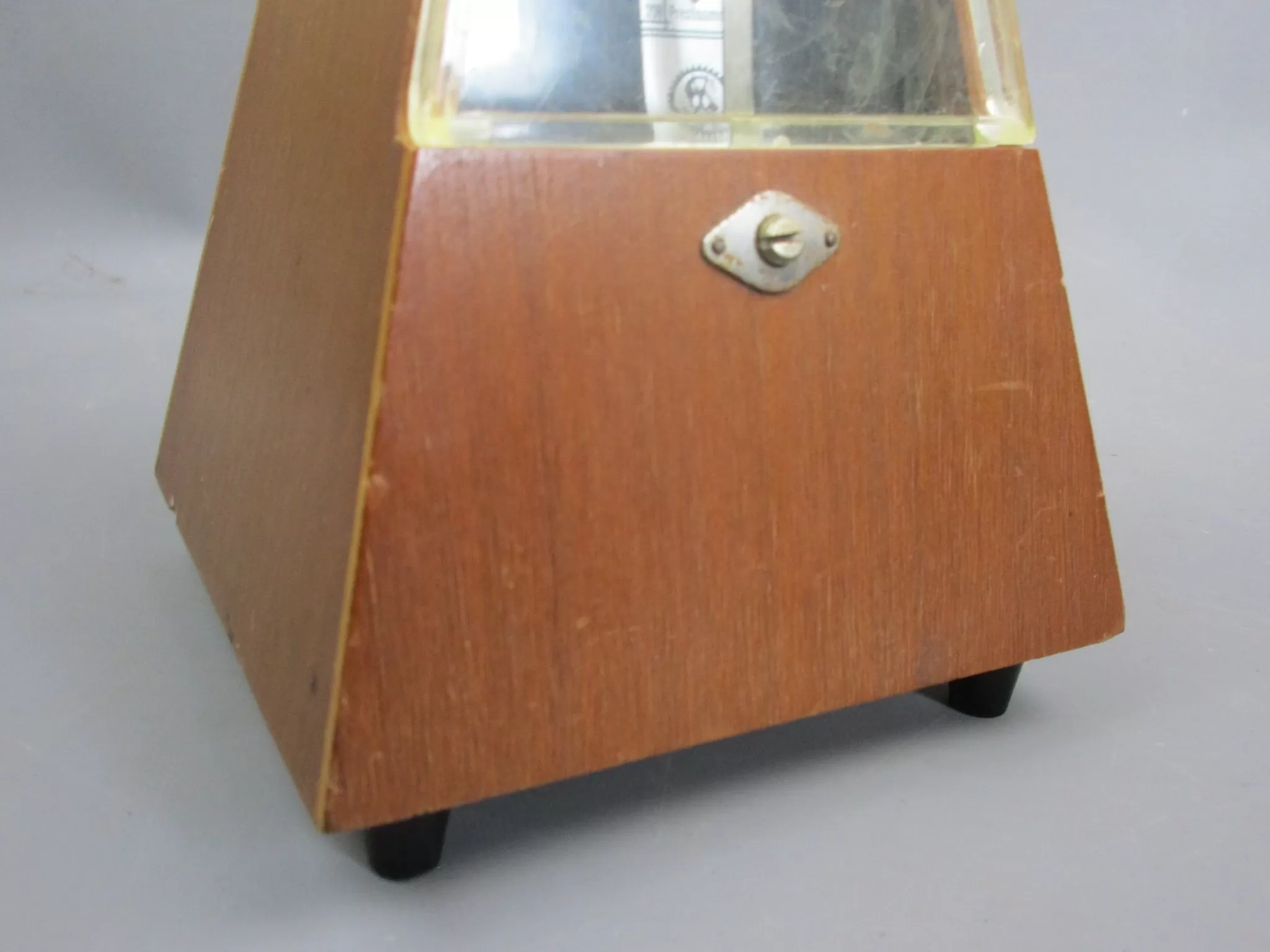 Wooden Cased East German Triangular Metronome Vintage 1960's